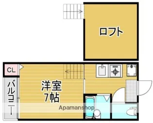 アメニティ六本松ステーション【1階】の間取り