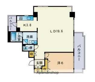 ロンシャン南赤坂【4階】の間取り