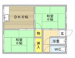吉住荘【1階】の間取り