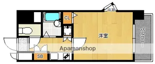 ピュアドームアリオス博多【5階】の間取り