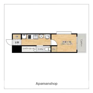 エレガンスハイツ平尾【1階】の間取り