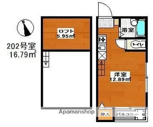 セ・ピア天神南【2階】の間取り