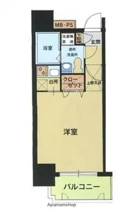 エステートモア天神倶楽部【6階】の間取り