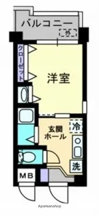 ヴィラハイジア春吉【1階】の間取り