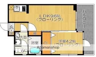 ヴェルデ平尾【6階】の間取り