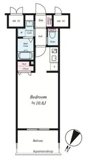 ウインステージ平尾【10階】の間取り