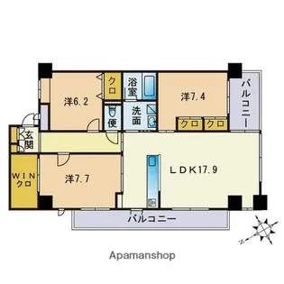 L’Avant【5階】の間取り