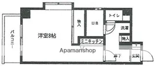 シスタス赤坂【2階】の間取り
