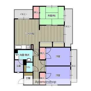 サンシャイン地行【3階】の間取り