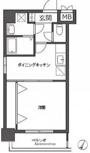 ハディ高砂一番館【4階】の間取り