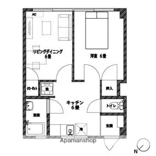 山王マンション【3階】の間取り