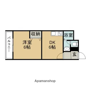 シャトレ南公園 弐番館【2階】の間取り