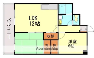 シャトレ南公園 弐番館【4階】の間取り
