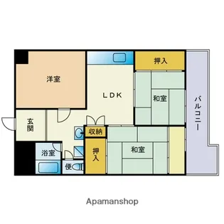 草香江スカイハイツ【3階】の間取り