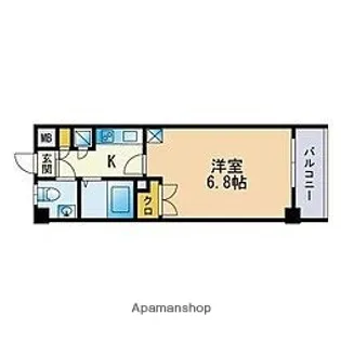 コンドミニアム高宮通り弐番館【6階】の間取り