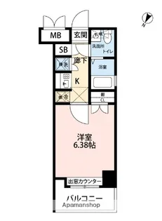 サヴォイレジェント【7階】の間取り