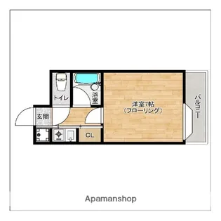 ピュアドーム高宮アーネスト【3階】の間取り