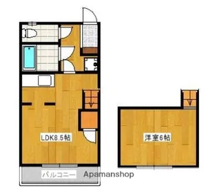 ジュネス小笹【1階】の間取り