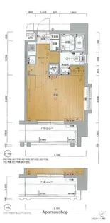 ピュアドームラシュールイン博多【10階】の間取り