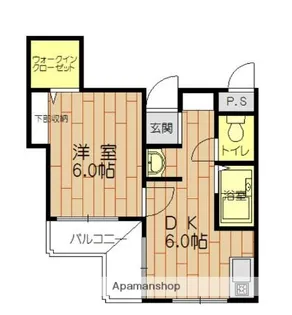 モントーレアネックス地行【1階】の間取り