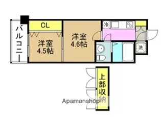 No46Vプロジェクト2100天神【7階】の間取り