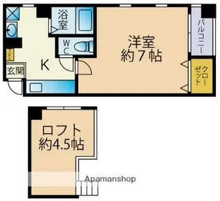 イル・グラッツィア住吉Ⅱ【2階】の間取り