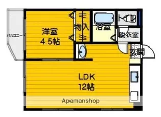 スカイハイツ梅光園【1階】の間取り