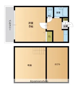 ラルジュ・ボン【2階】の間取り