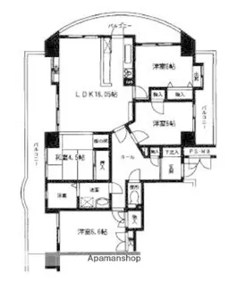 グランツリー室見【3階】の間取り