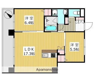 ボヌール博多【11階】の間取り