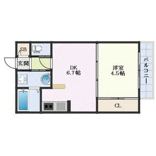 ウィステリア桜坂ヒルズ【10階】の間取り