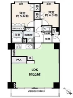 ピア高宮S棟【8階】の間取り