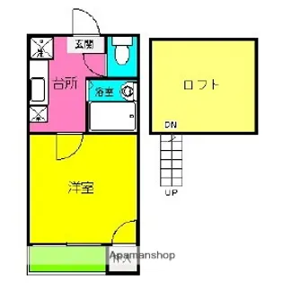 グレイス竹下【1階】の間取り