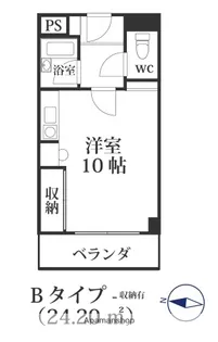 ビジネス・ワン六本松【6階】の間取り