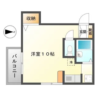 クレストコート大成【102号室】の間取り