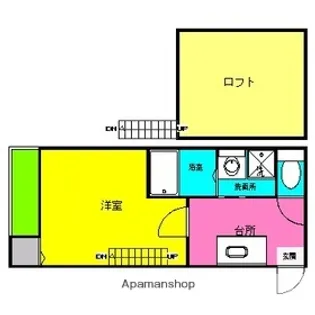 サニーサイド鳥飼【1階】の間取り