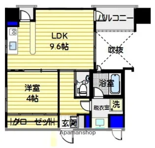 グラン・ノーブル六本松【6階】の間取り