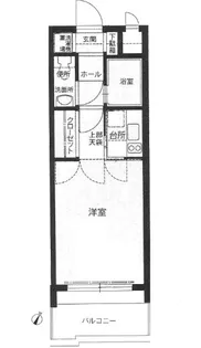 エステート・モア天神STUDIO【14階】の間取り