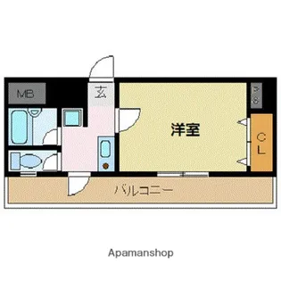 ピュアドームリブレ薬院【8階】の間取り