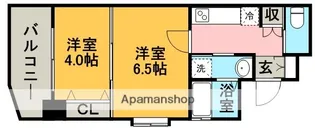 グランフォーレ地行【4階】の間取り