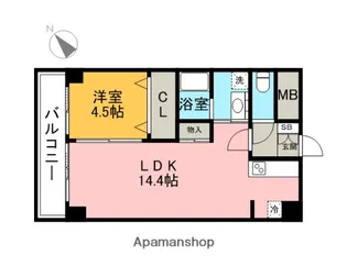 レジデンス住吉【5階】の間取り