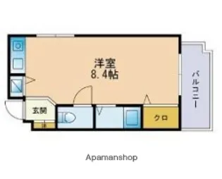 モントーレ六本松【2階】の間取り