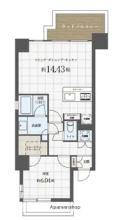ROPPONMATSU VIEW APARTMENT【8階】の間取り