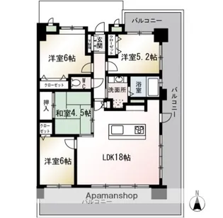 ベルメゾン西公園テラス【5階】の間取り