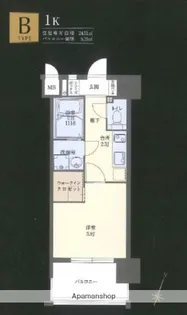 コモテリア渡辺通り【6階】の間取り