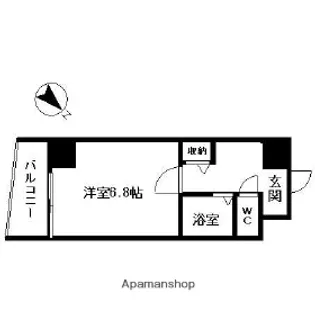 レキシントンスクエア駅南【8階】の間取り
