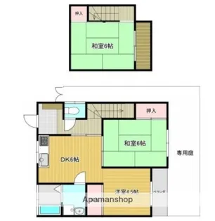 福岡県福岡市中央区唐人町2丁目【一戸建】の間取り