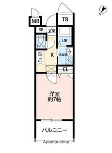 サヴォイ テンジンスクワイヤー【10階】の間取り