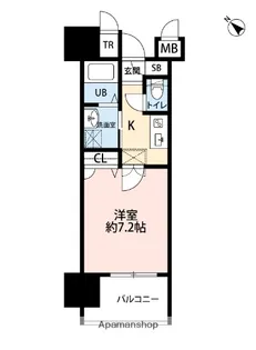 サヴォイテンジンスクワイヤー【10階】の間取り