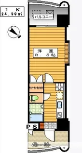 ロイヤル日赤通【6階】の間取り